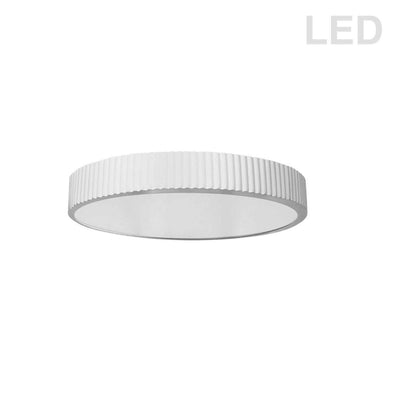LED with Lined Frame Round Flush Mount - LV LIGHTING