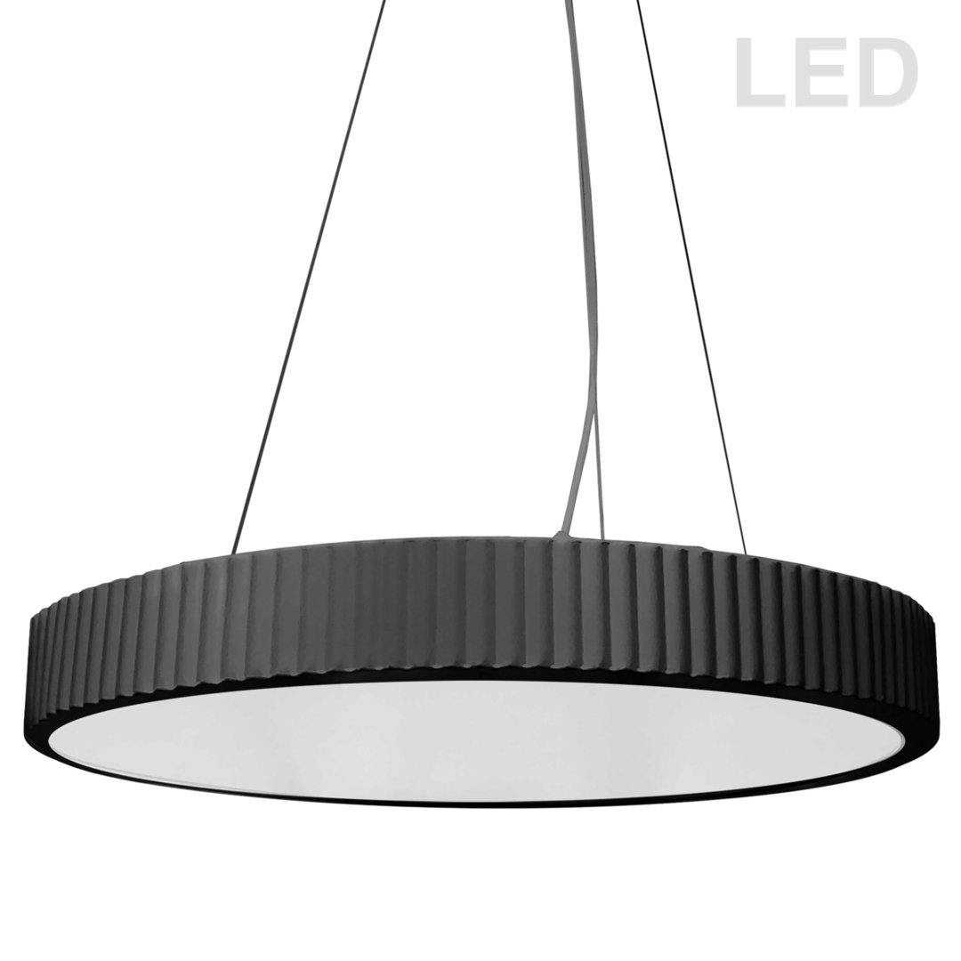 LED Lined Frame Round Slim Chandelier - LV LIGHTING