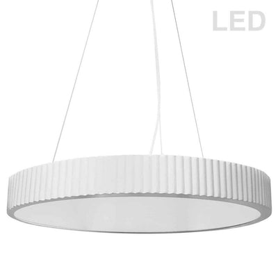 LED Lined Frame Round Slim Chandelier - LV LIGHTING