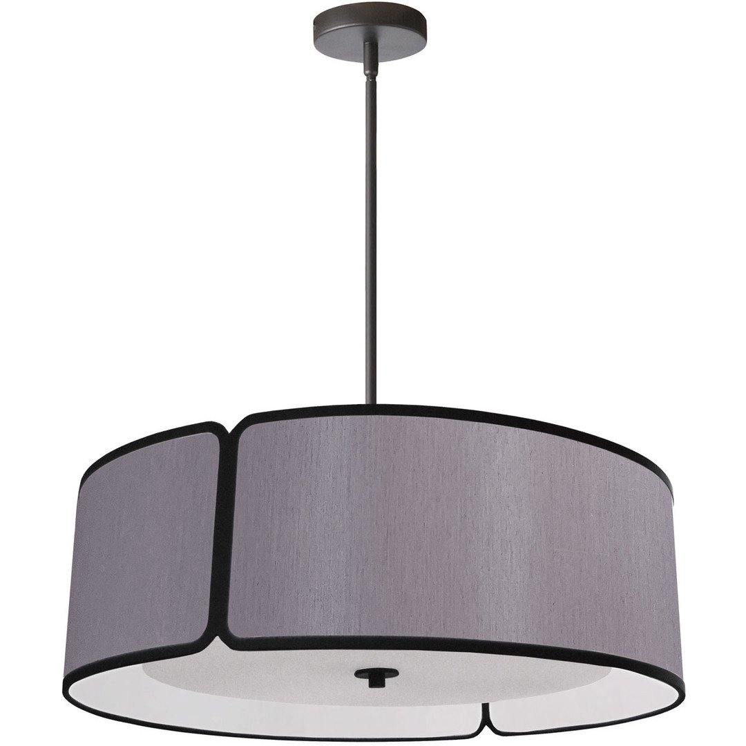 Steel with Fabric Drum Shade Chandelier - LV LIGHTING