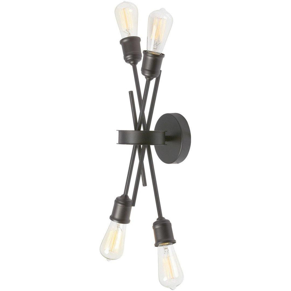 Steel Roded Style Wall Sconce - LV LIGHTING