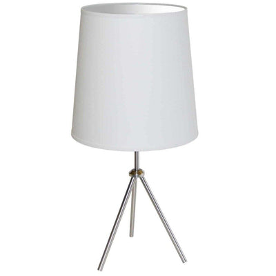 Steel Tripod with Fabric Shade Table Lamp - LV LIGHTING