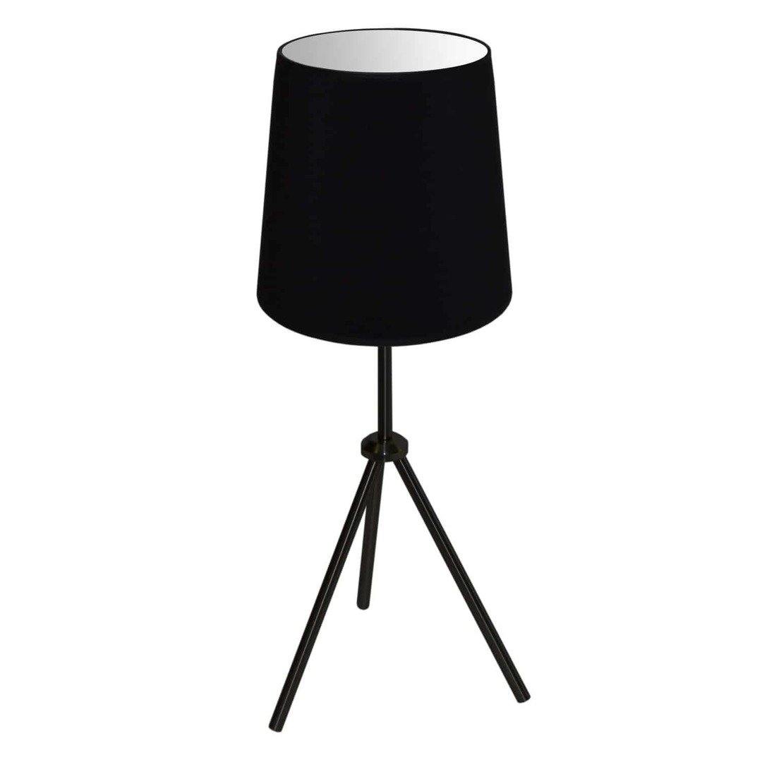 Steel Tripod with Fabric Shade Table Lamp - LV LIGHTING