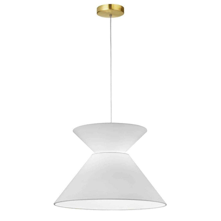 Steel with Fabric Shade Pendant - LV LIGHTING