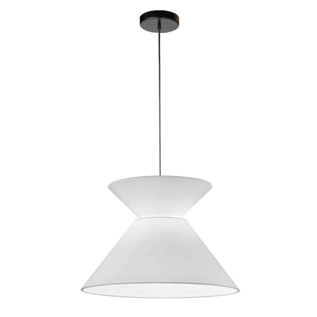 Steel with Fabric Shade Pendant - LV LIGHTING