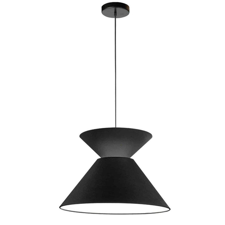 Steel with Fabric Shade Pendant - LV LIGHTING