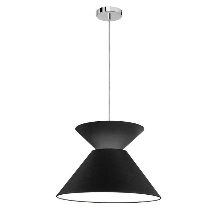 Steel with Fabric Shade Pendant - LV LIGHTING
