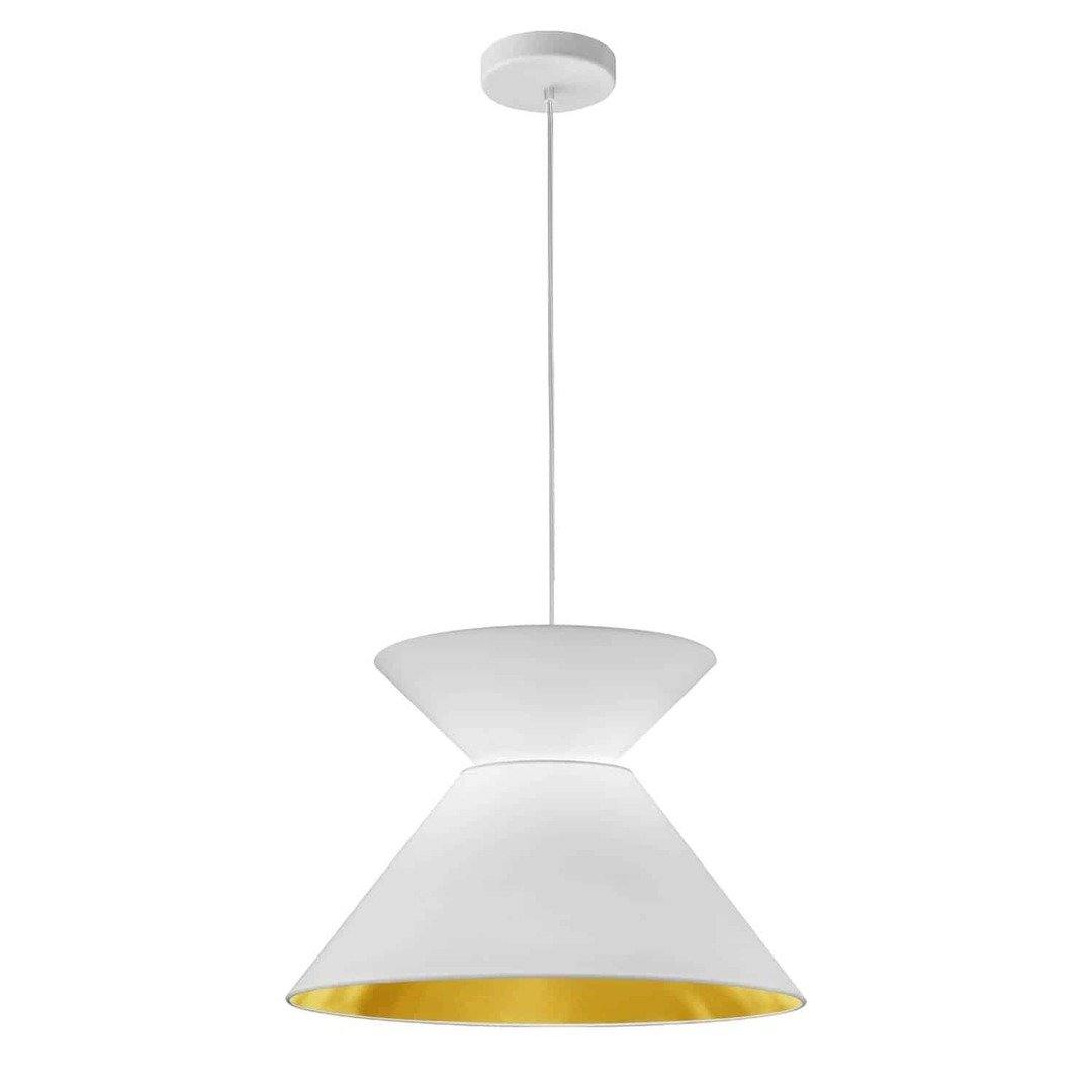 Steel with Fabric Shade Pendant - LV LIGHTING