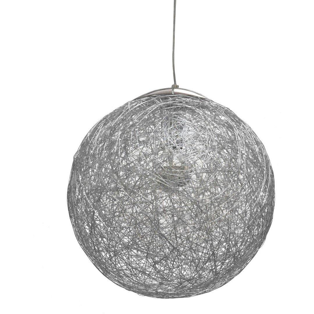 Steel with Wired Globe Shade Pendant - LV LIGHTING