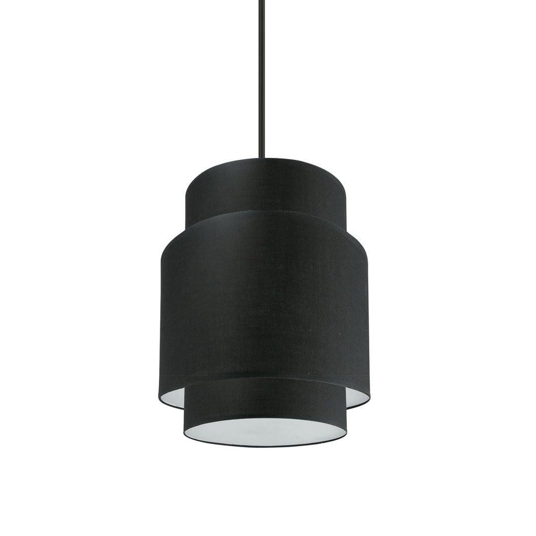 Steel with Double Fabric Shade Pendant - LV LIGHTING