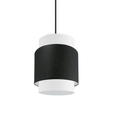 Steel with Double Fabric Shade Pendant - LV LIGHTING