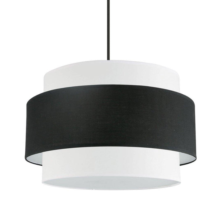 Steel with Double Fabric Shade Chandelier - LV LIGHTING