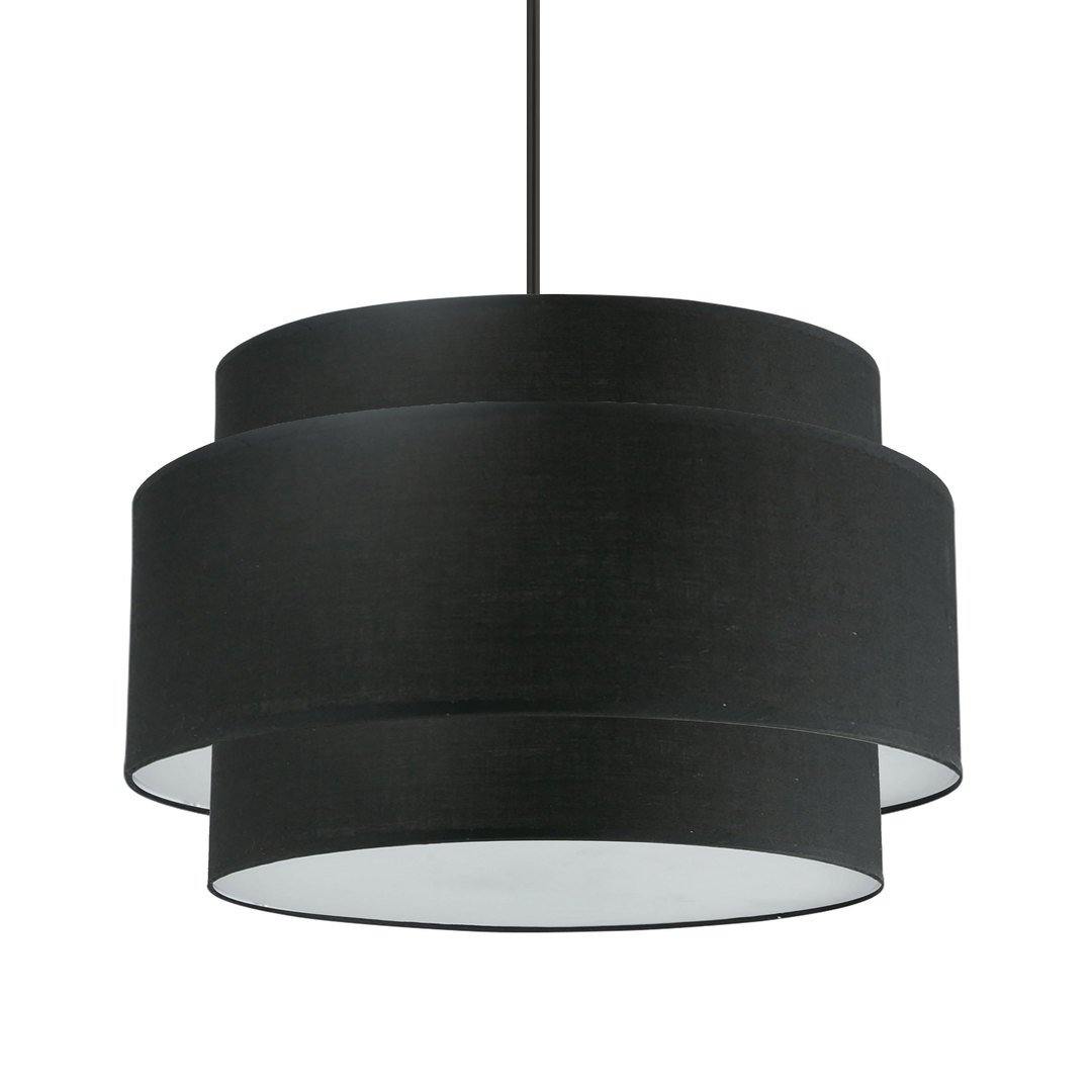 Steel with Double Fabric Shade Chandelier - LV LIGHTING