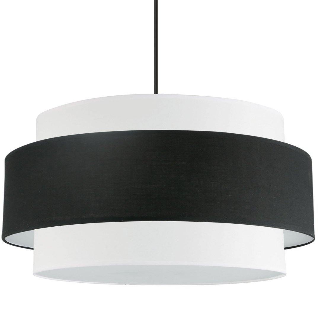 Steel with Double Fabric Shade Chandelier - LV LIGHTING