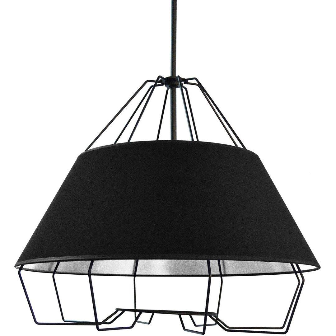 Steel Diamond Frame with Fabric Shade Chandelier - LV LIGHTING