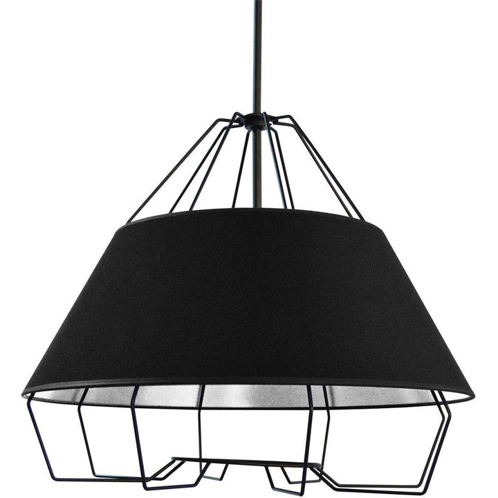 Steel Diamond Frame with Fabric Shade Chandelier - LV LIGHTING