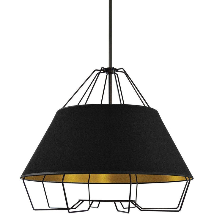 Steel Diamond Frame with Fabric Shade Chandelier - LV LIGHTING