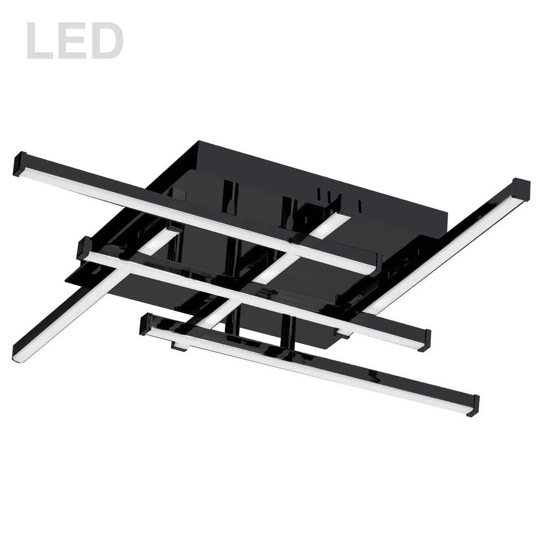 LED Steel with Acrylic Diffuser Square Flush Mount - LV LIGHTING