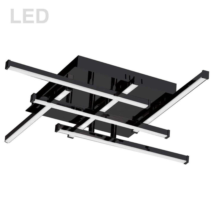 LED Steel with Acrylic Diffuser Square Flush Mount - LV LIGHTING