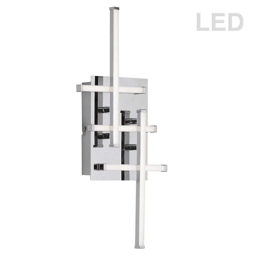 LED Polished Chrome with Acrylic Diffuser Wall Sconce - LV LIGHTING
