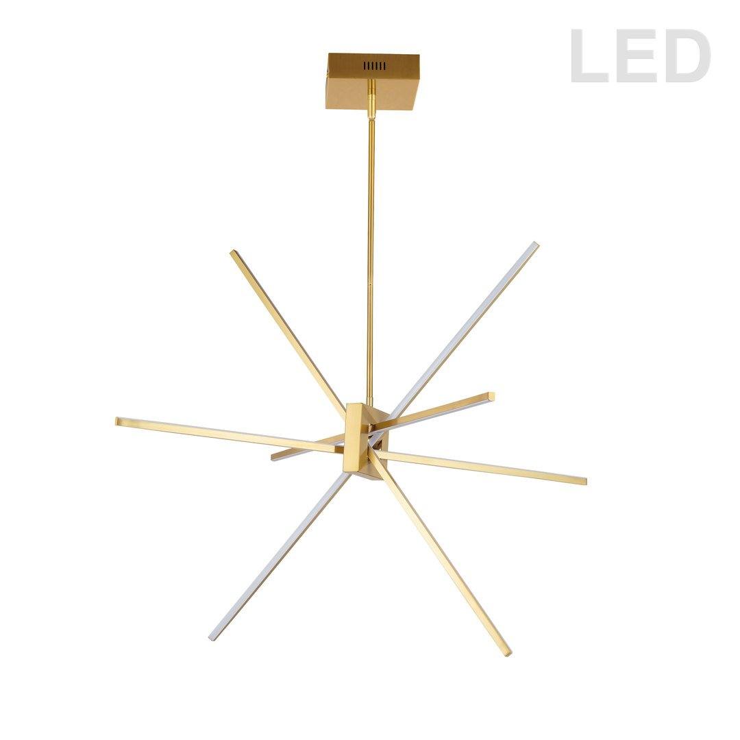 LED Steel with Acrylic Diffuser Chandelier - LV LIGHTING