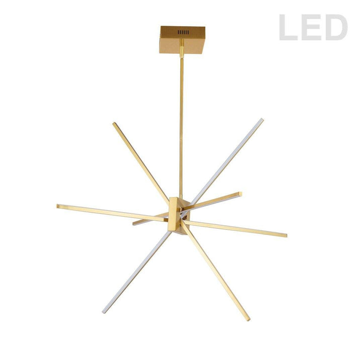 LED Steel with Acrylic Diffuser Chandelier - LV LIGHTING
