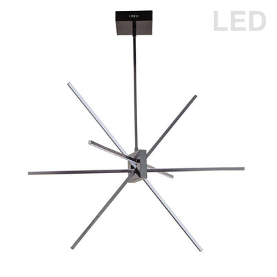 LED Steel with Acrylic Diffuser Chandelier - LV LIGHTING