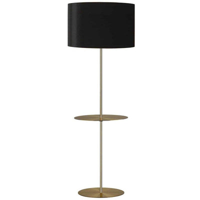 Steel with Stand and Fabric Shade Round Floor Lamp - LV LIGHTING