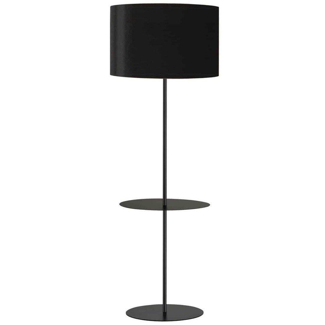Steel with Stand and Fabric Shade Round Floor Lamp - LV LIGHTING