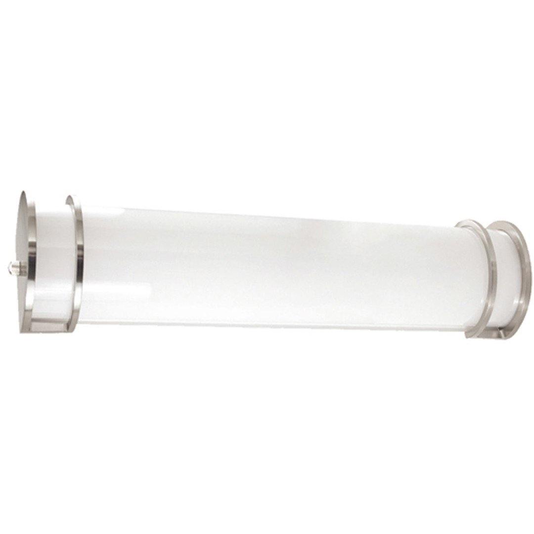 LED Satin Chrome wit White Acrylic Shade Vanity Light - LV LIGHTING