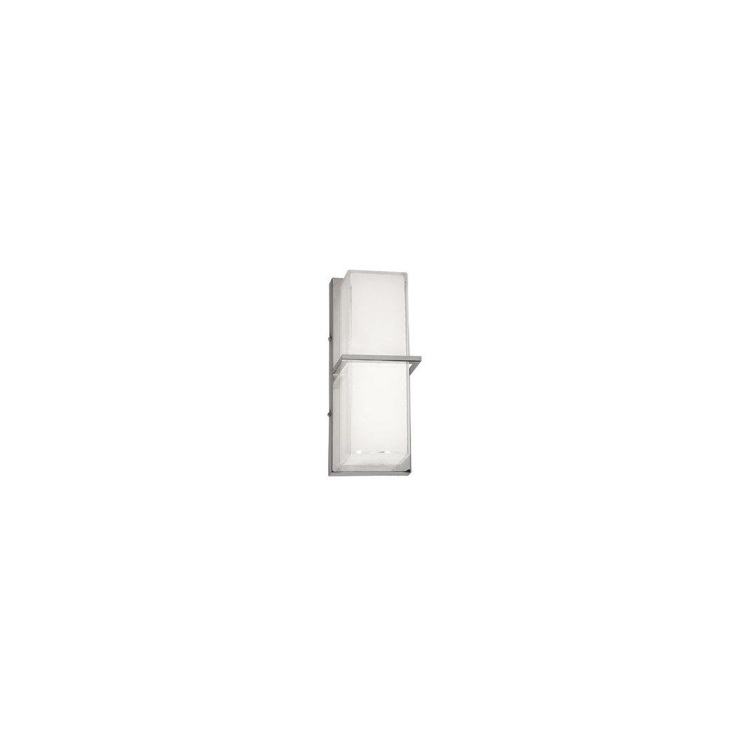LED Polished Chrome with White Glass Shade Wall Sconce - LV LIGHTING
