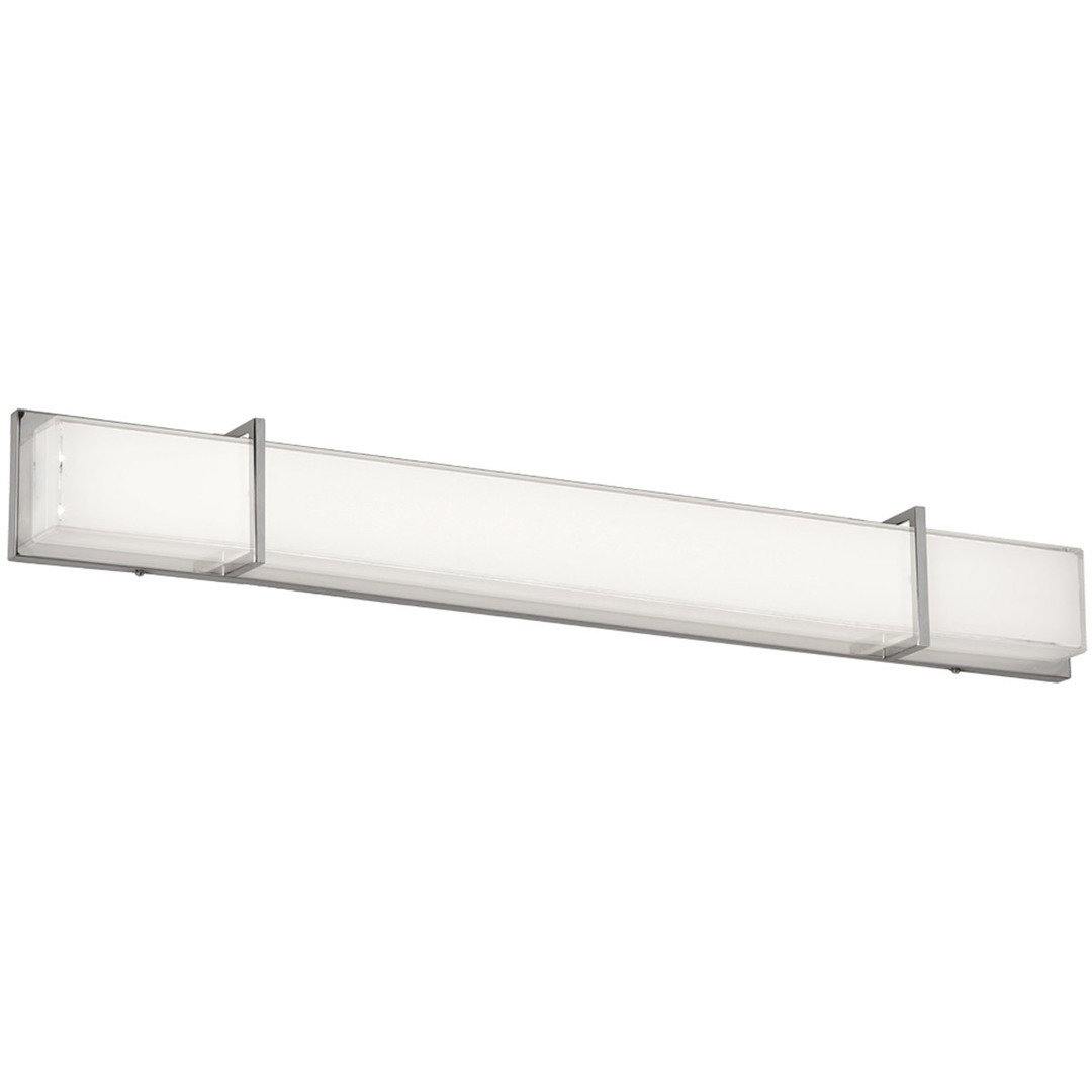 LED Polished Chrome with Clear White Glass Shade Vanity Light - LV LIGHTING