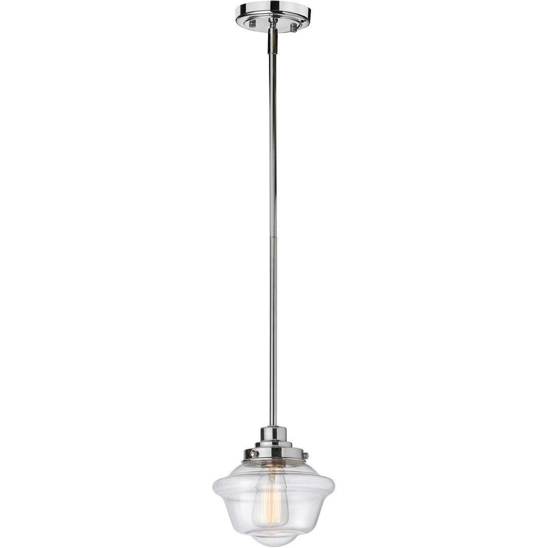 Polished Chrome with Clear Glass Shade Pendant - LV LIGHTING