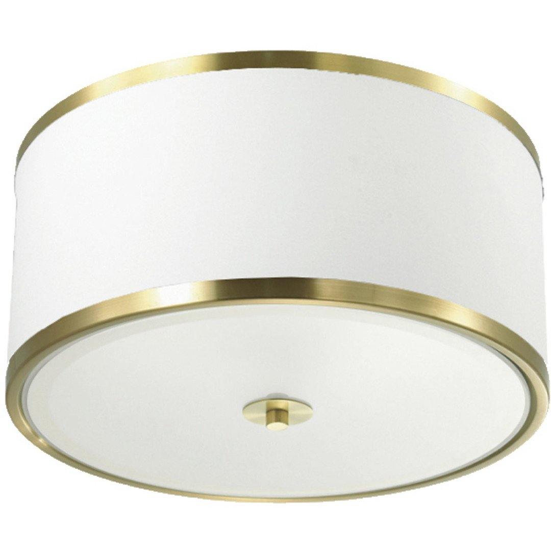 Steel with Fabric Drum Shade Flush Mount - LV LIGHTING