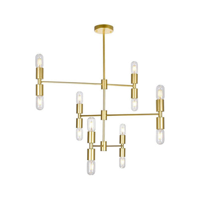 Medallion Gold with Multiple Arm Chandelier - LV LIGHTING