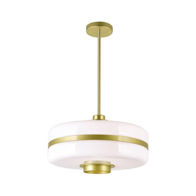 Pearl Gold with Round Pendant - LV LIGHTING