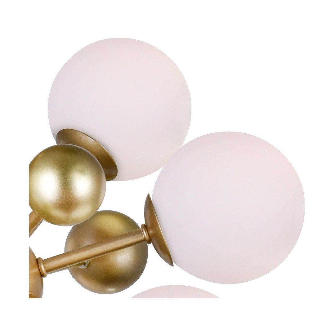 Steel Rod with Frosted Glass Globe Pendant - LV LIGHTING