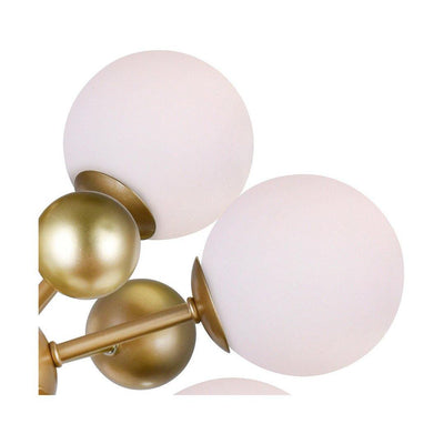 Steel Rod with Frosted Glass Globe Pendant - LV LIGHTING