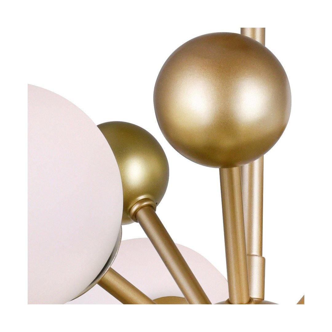 Steel Rod with Frosted Glass Globe Pendant - LV LIGHTING