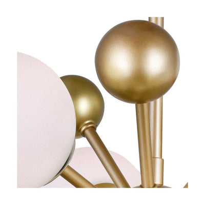 Steel Rod with Frosted Glass Globe Pendant - LV LIGHTING