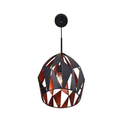 Black and Copper Open Air Shade Pendant - LV LIGHTING