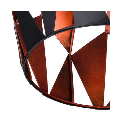 Black and Copper Open Air Shade Pendant - LV LIGHTING