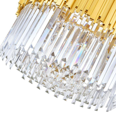 Medallion Gold with Crystal Round Chandelier - LV LIGHTING