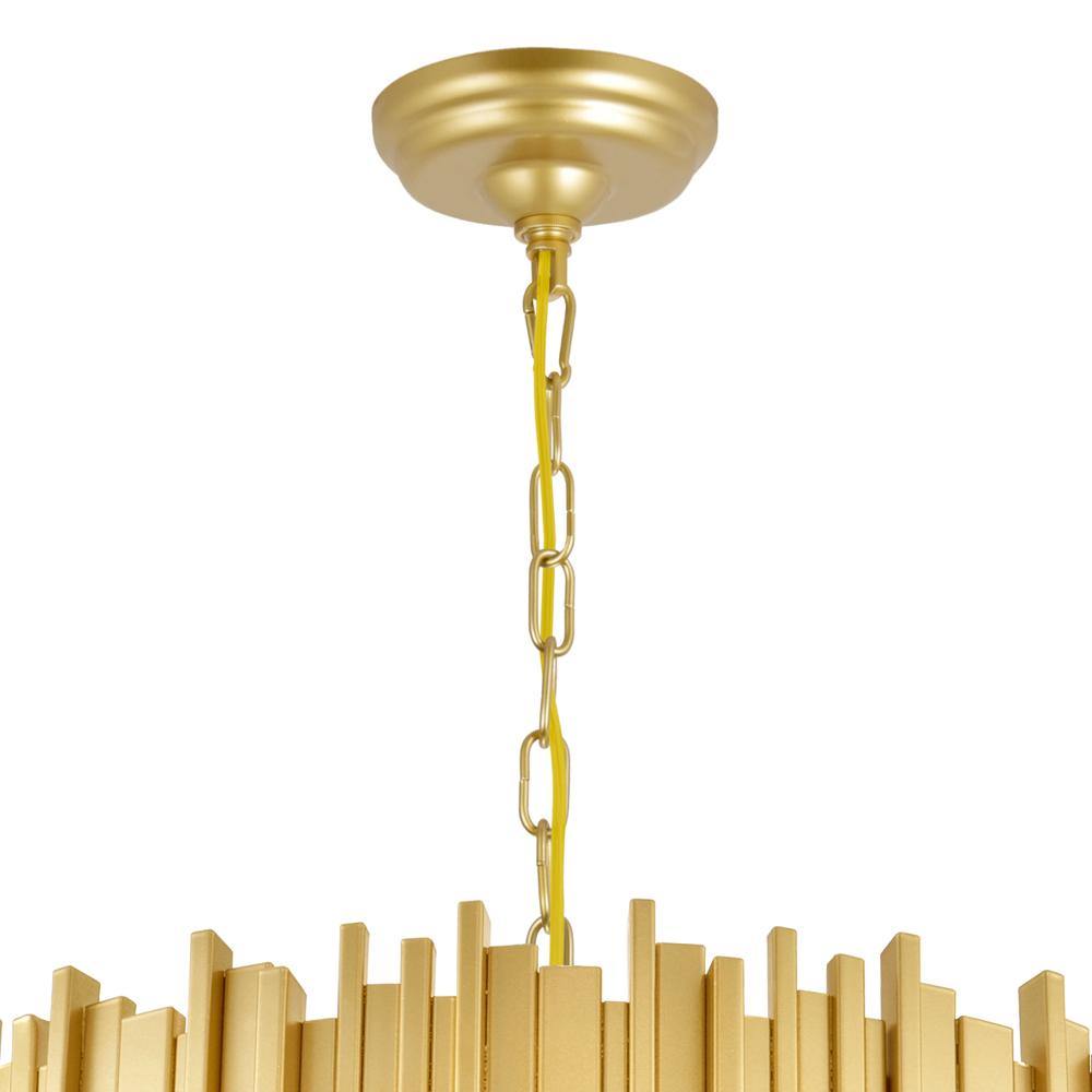 Medallion Gold with Crystal Round Chandelier - LV LIGHTING