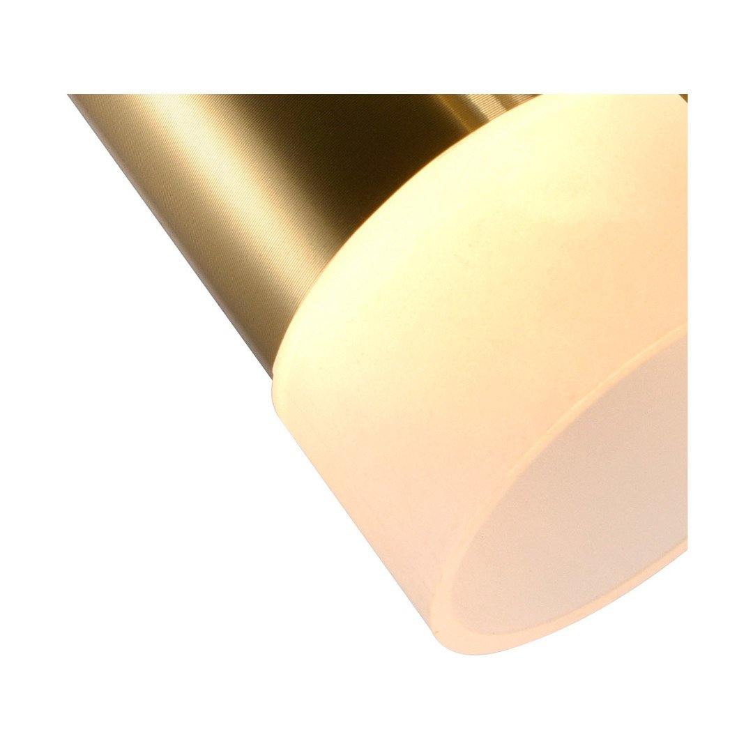 LED Gold Leaf with Cone Shade Oval Linear Pendant - LV LIGHTING