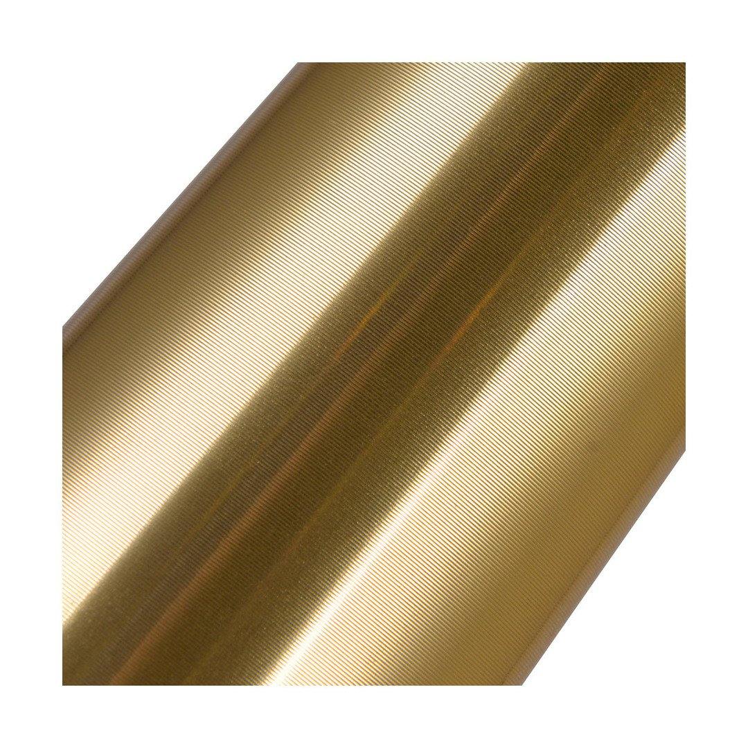 LED Gold Leaf with Cone Shade Oval Linear Pendant - LV LIGHTING
