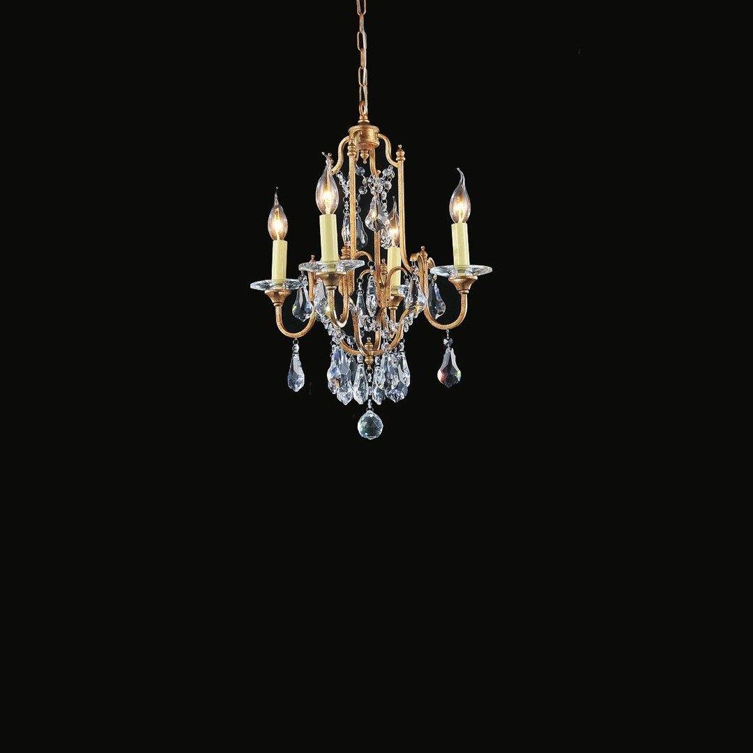 Oxidized Bronze Frame with Clear Crystal Chandelier - LV LIGHTING