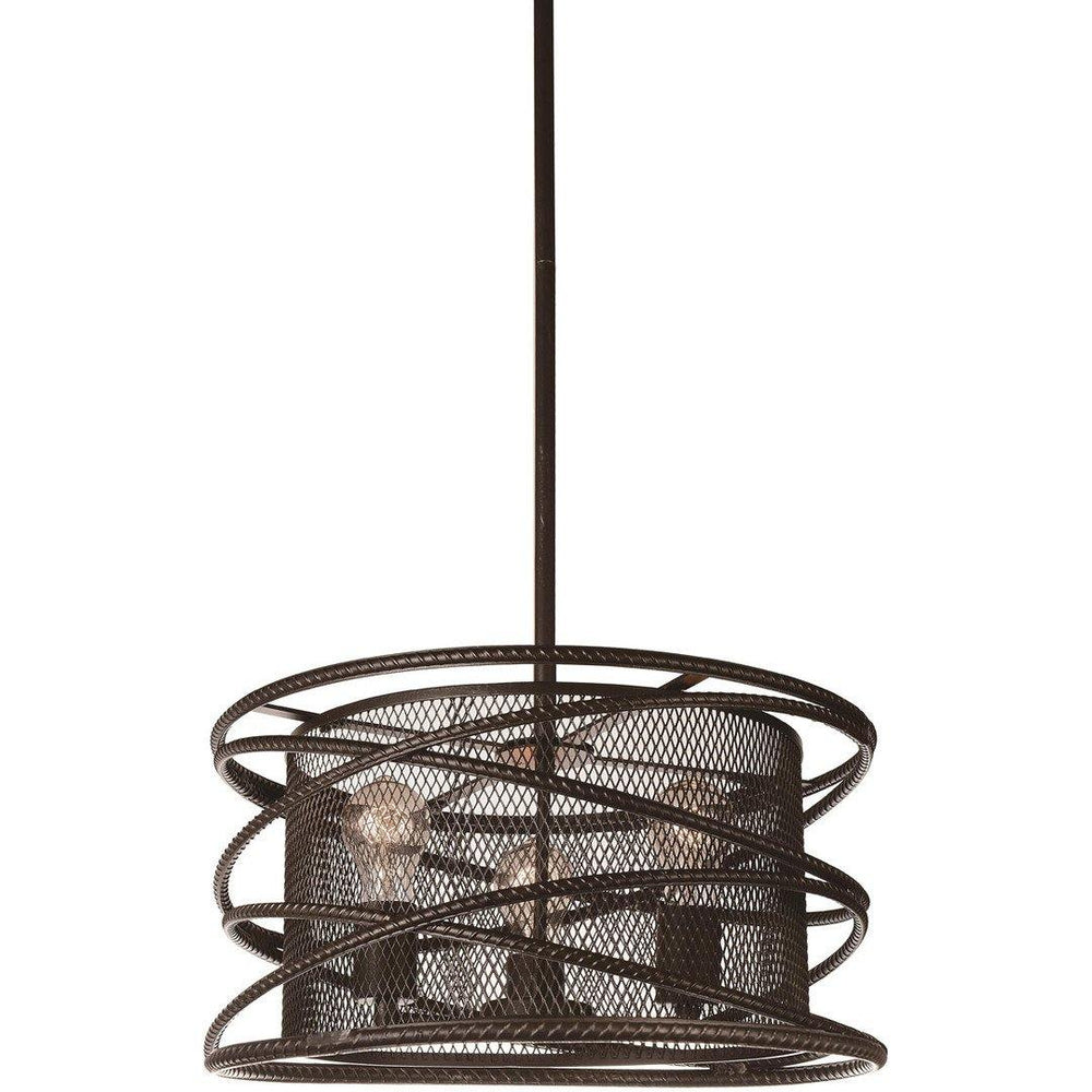 Black Frame with Rectangular Mesh Frame Linear Chandlier - LV LIGHTING