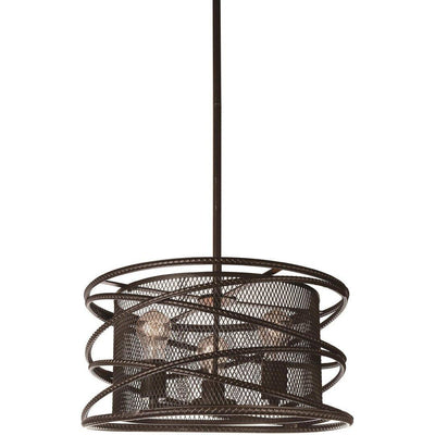 Black Frame with Rectangular Mesh Frame Linear Chandlier - LV LIGHTING