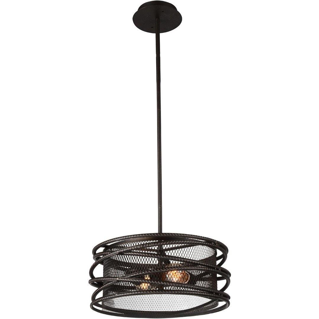 Black Frame with Rectangular Mesh Frame Linear Chandlier - LV LIGHTING